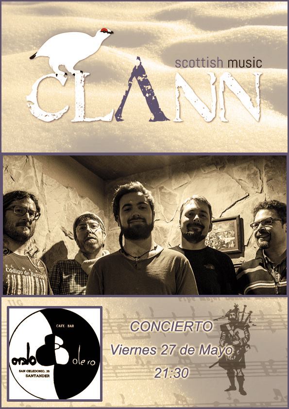 Concierto de Clann en el Bar Bolero de Santander