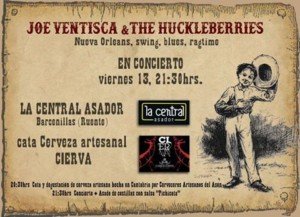Concierto de Joe Ventisca & the Huckleberries,fiesta y degustacion de cerveza en Barcenillas