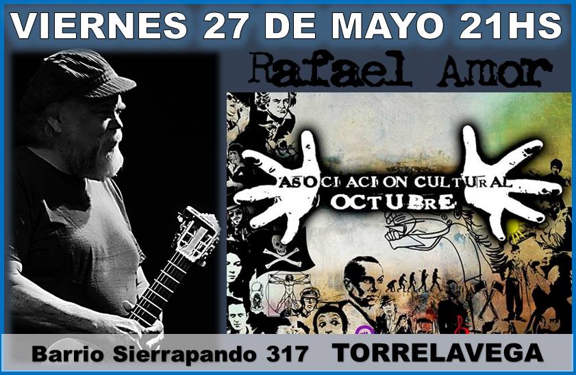 Concierto de Rafael Amor en A.C. Octubre de Torrelavega