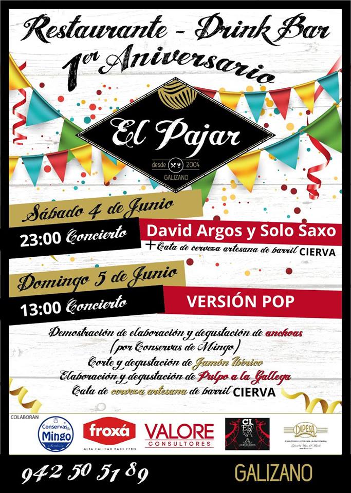 Fiesta y conciertos en el Aniversario de El Pajar de Galizano
