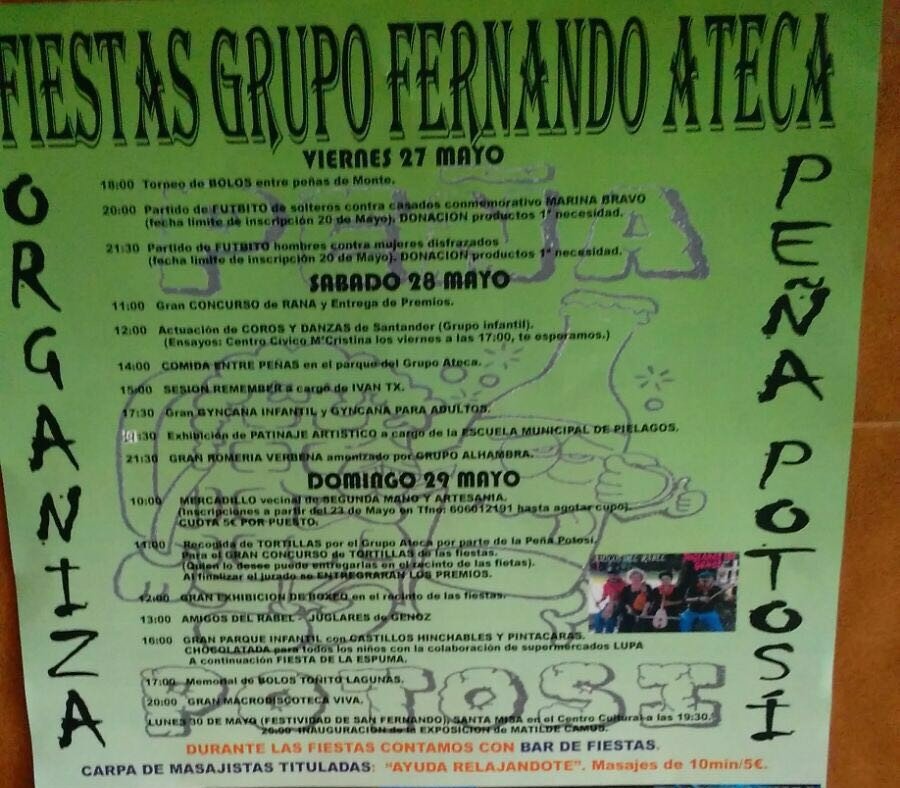 Fiestas del Grupo Ateca de Monte en Santander 2016