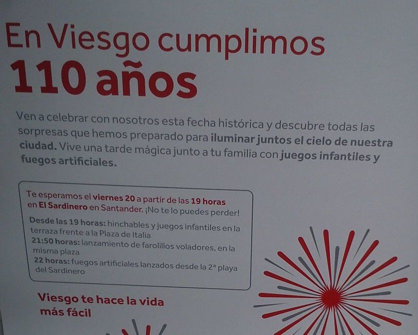 Fuegos artificiales en Santander