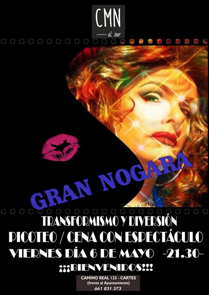 Noche de Transformismo con la gran Nogara en Cartes