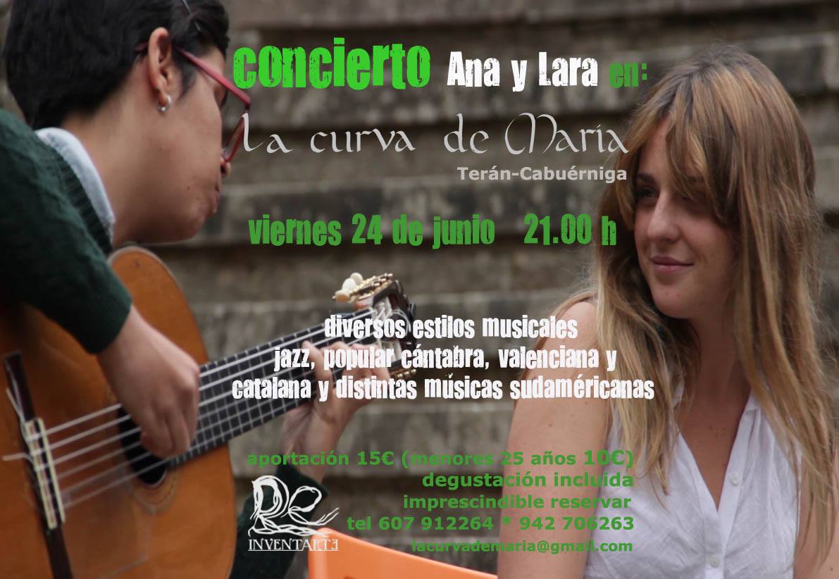 Concierto de Ana y Lara en La Curva de Maria en Cabuerniga