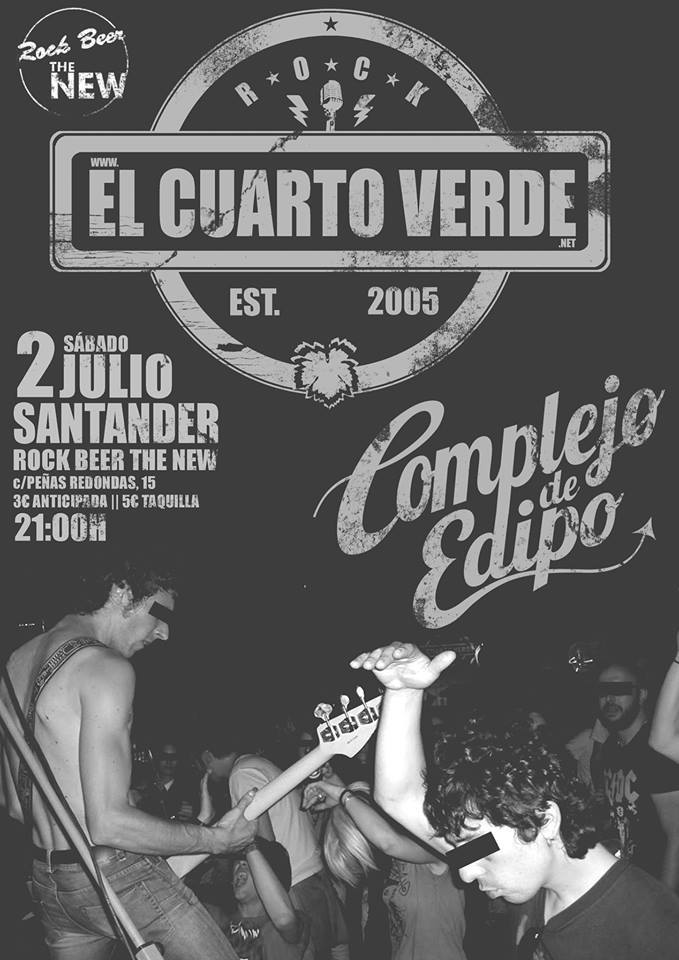 Concierto de El Cuarto Verde y Complejo de Edipo en el New en Santander