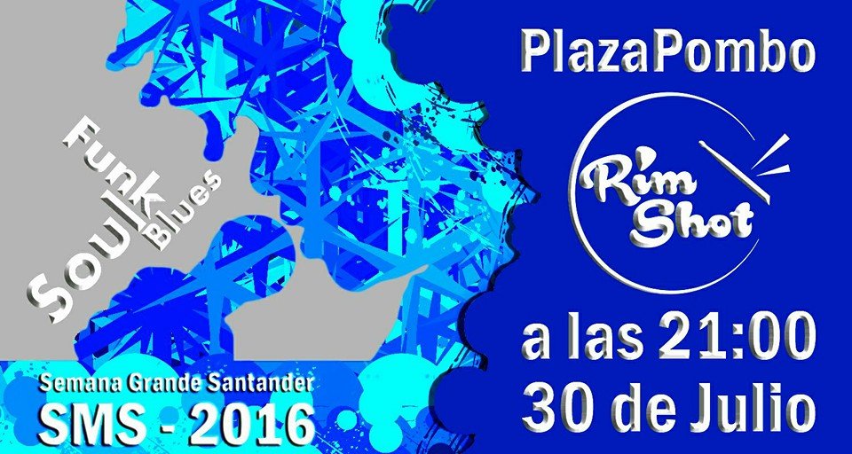 Concierto de Rim Shot en la Plaza pombo de Santander