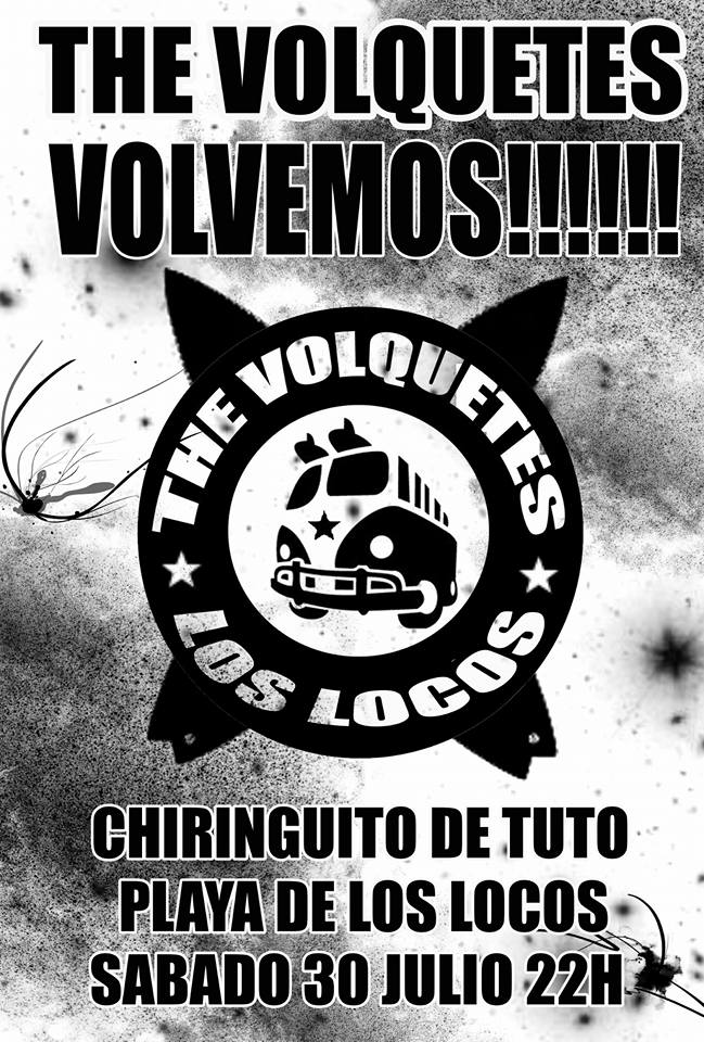 Concierto de The Volquetes e el Chiringuito de Tuto en Suances