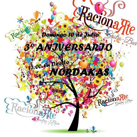 Fiesta aniversario y Concierto en RacionArte de Ruente