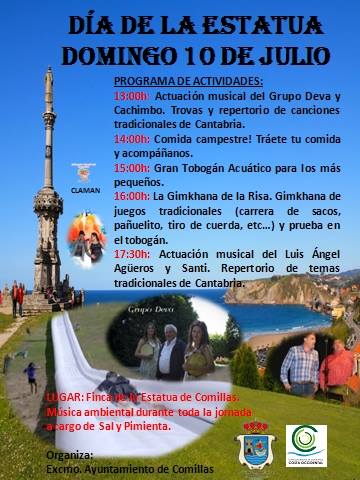 Fiesta dia de la estatua en Comillas 2016
