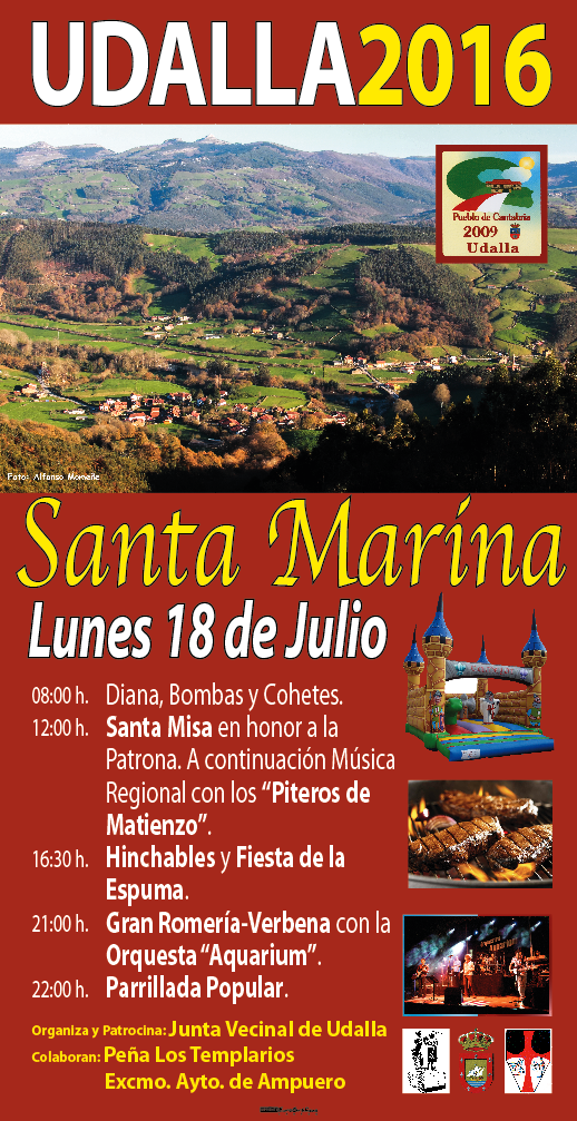 Fiestas de Santa Marina en Udalla 2016 en Ampuero