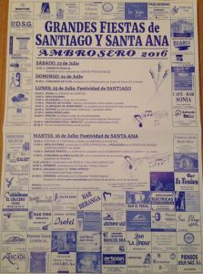Fiestas de Santiago y Santa Ana en Ambrosero 2016