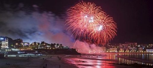 Fuegos artificiales en el Sardinero 2016 en Santander