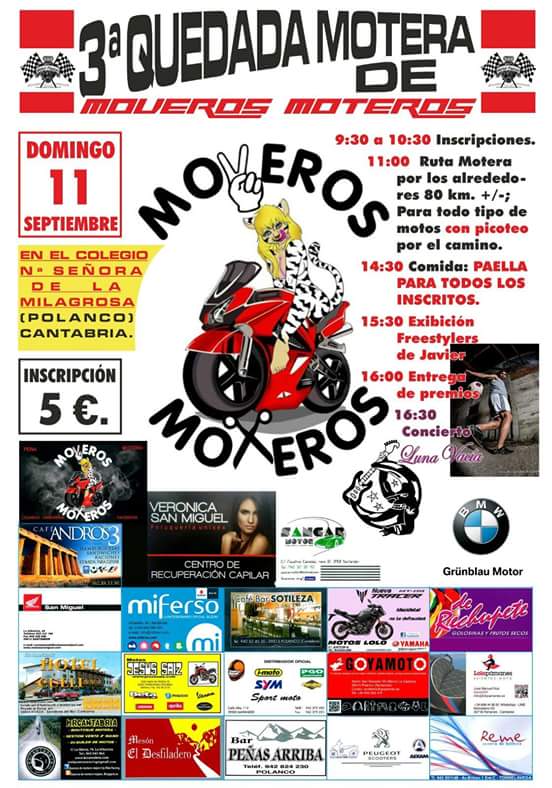 Concentracion de motos en Polanco 2016