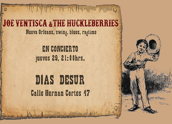 Concierto de Joe Ventisca y The Huckleberries en Dias Desur en Santander