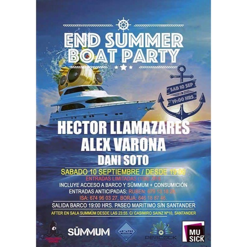 Fiesta After Boat Party en Summum en Santander