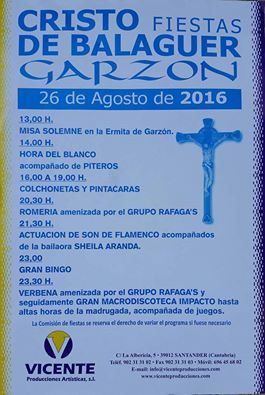 Fiestas de Cristo de Balaguer en Garzon 2016