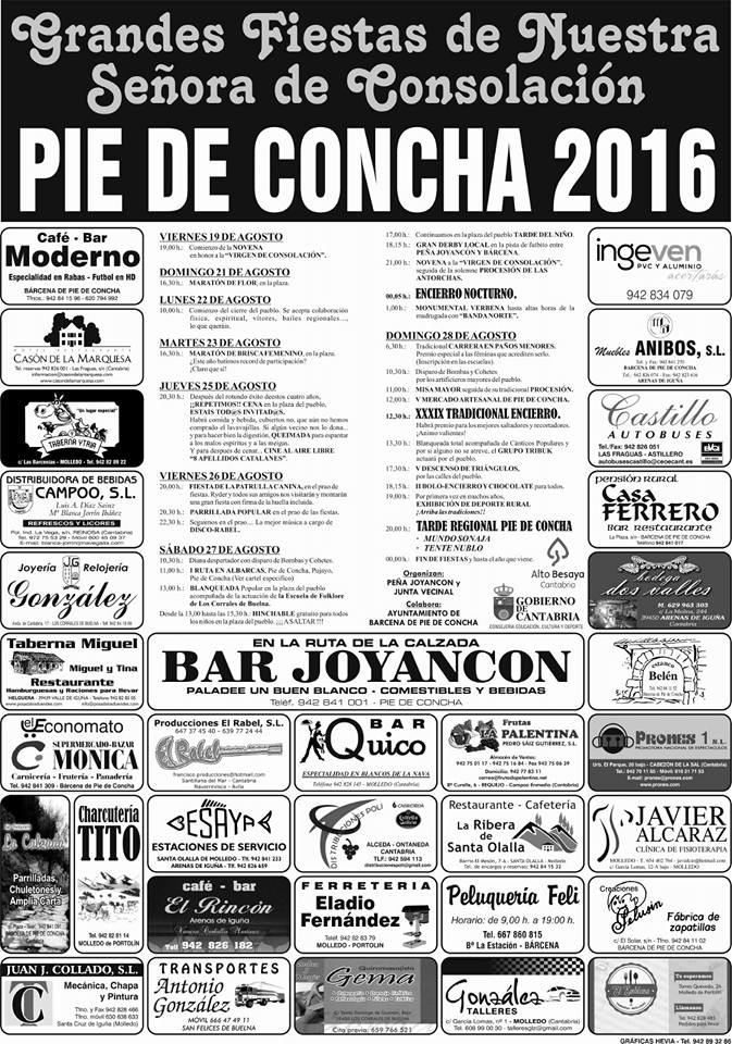Fiestas de Ntra Sra de Consolacion en Pie de Concha 2016