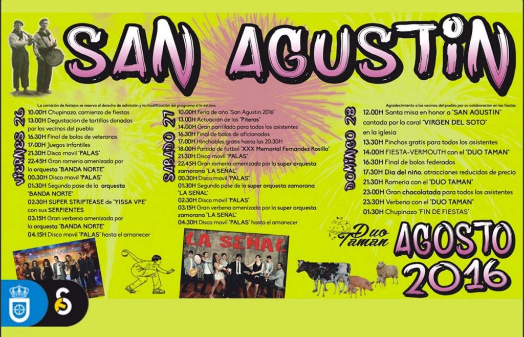Fiestas de San Agustin en Villasevil de Toranzo 2016