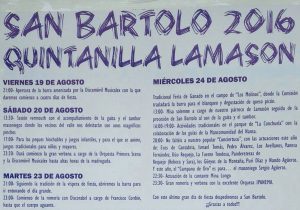 Fiestas de San Bartolo en Quintanilla Lamason 2016