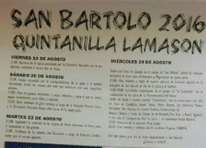Fiestas de San Bartolo en Quintanilla Lamason 2016