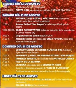 Fiestas de San Roque en Bezan 2016 - copia