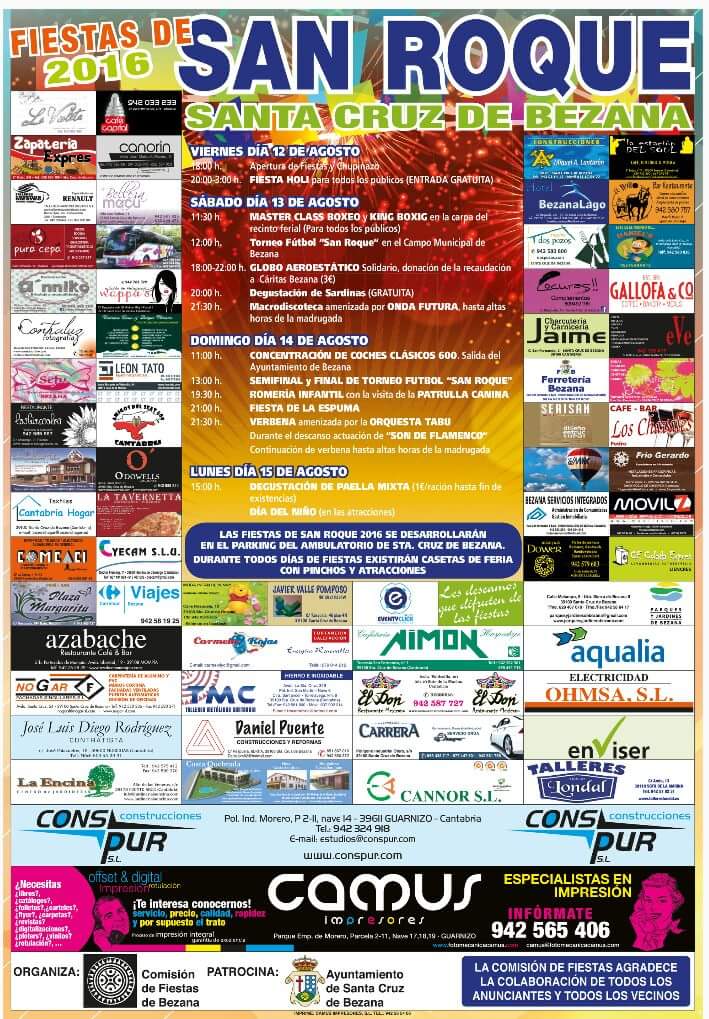 Fiestas de San Roque en Bezana 2016