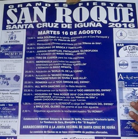 Fiestas de San Roque en Santa Cruz de Iguña 2016