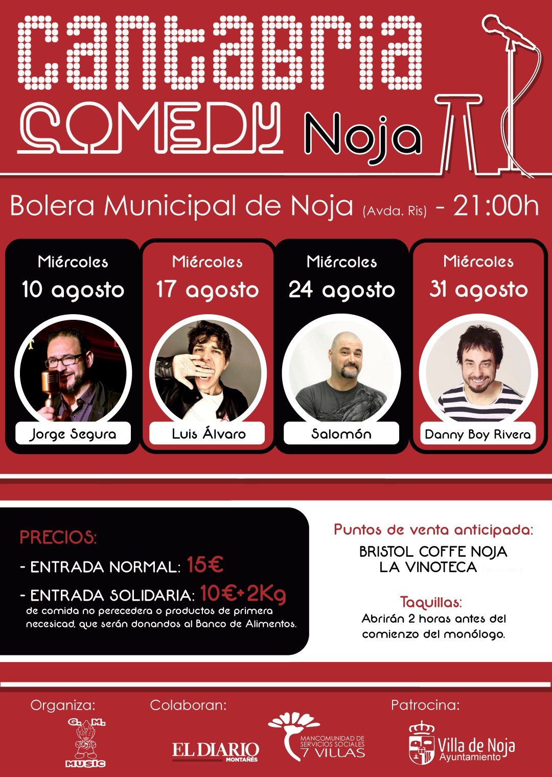 Monologo Cantabria Comedy en Noja 2016