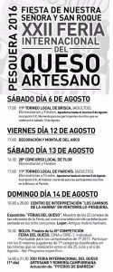 programa 1 XXII Feria internacional del queso artesano en Pesquera