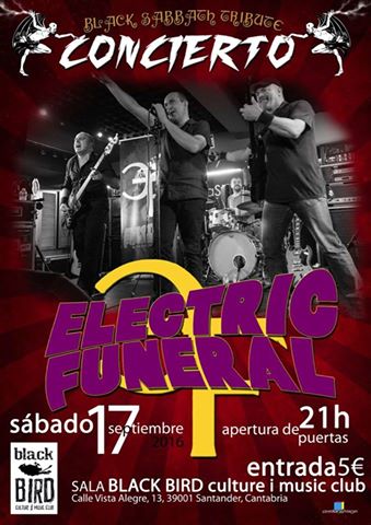 Concierto de Electric Funeral en el Black Bird en Santander