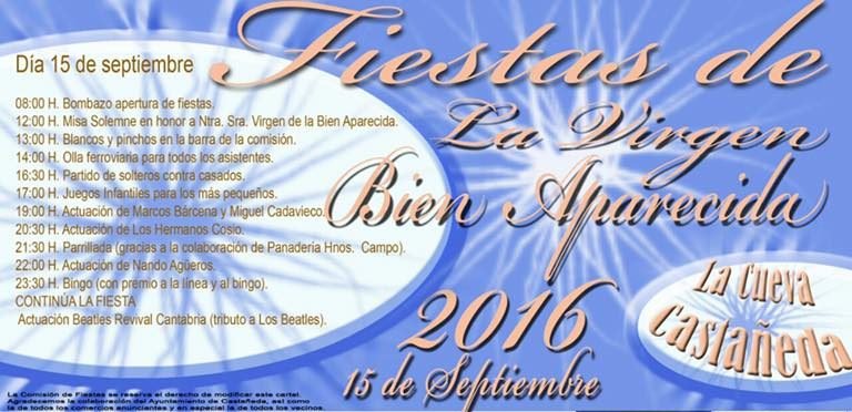 Fiestas de La Bien Aparecida en La Cueva 2016