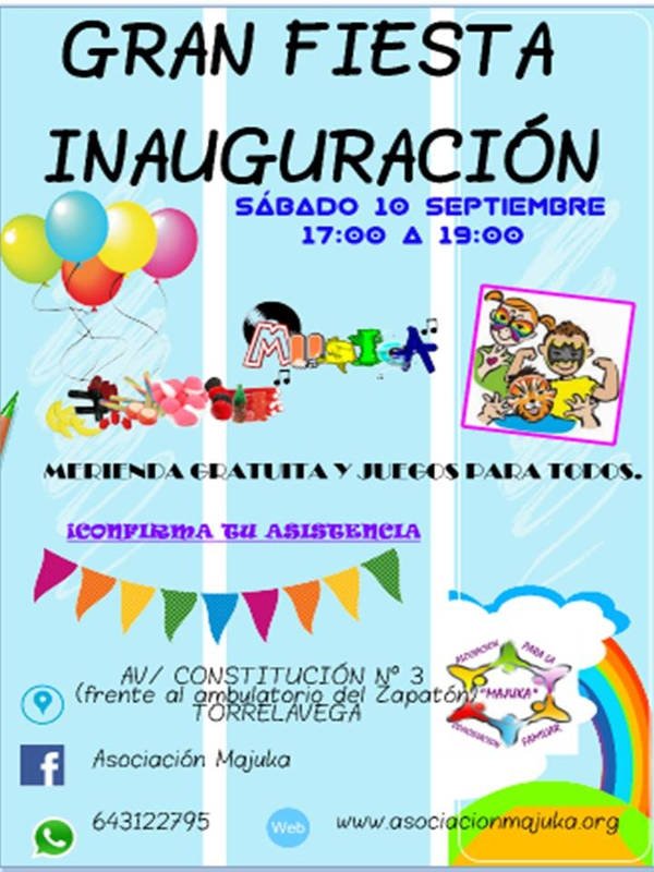 Fiesta de inauguración de la Asociación Majuka en Torrelavega