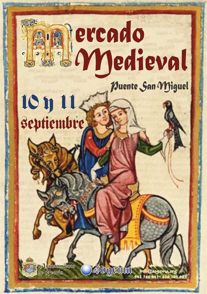 Mercado medieval en Puente San Miguel septiembre 2016