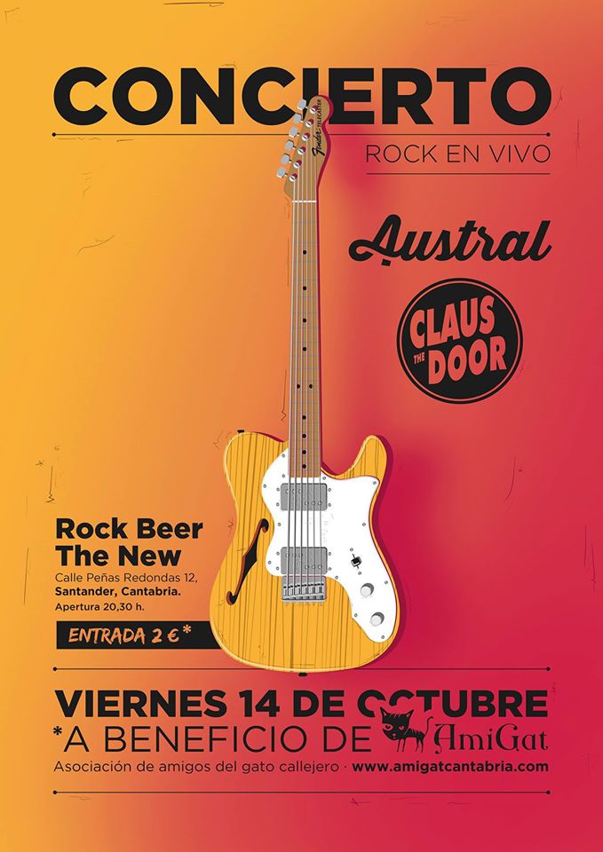 Concierto de Austral y Claus the Door en el Rock Beer The New de Santander