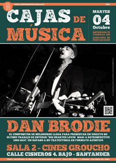 Concierto de Dan Brodie en los cines Groucho de Santander