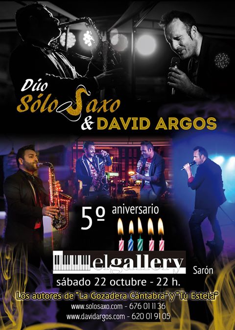 Concierto de Solo Saxo y David Argos en el Gallery de Sarón