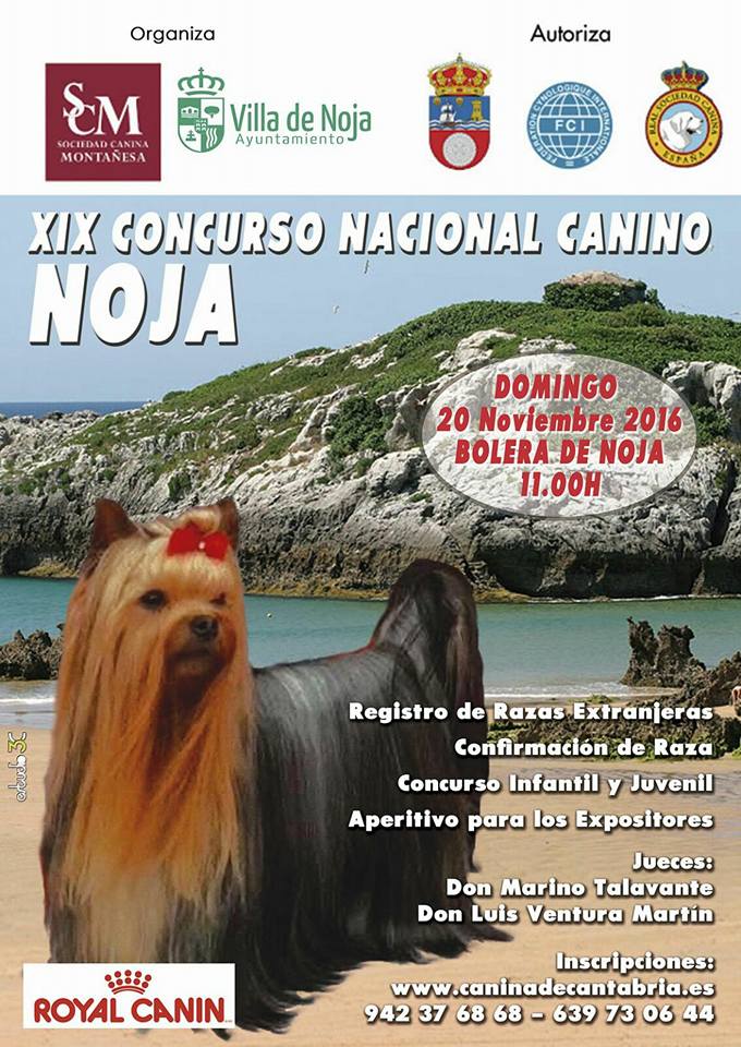 Concurso Nacional canino en Noja 2016