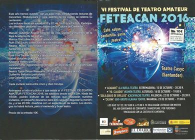 Festival de Teatro Amater FETEACAN en Casyc de Santander
