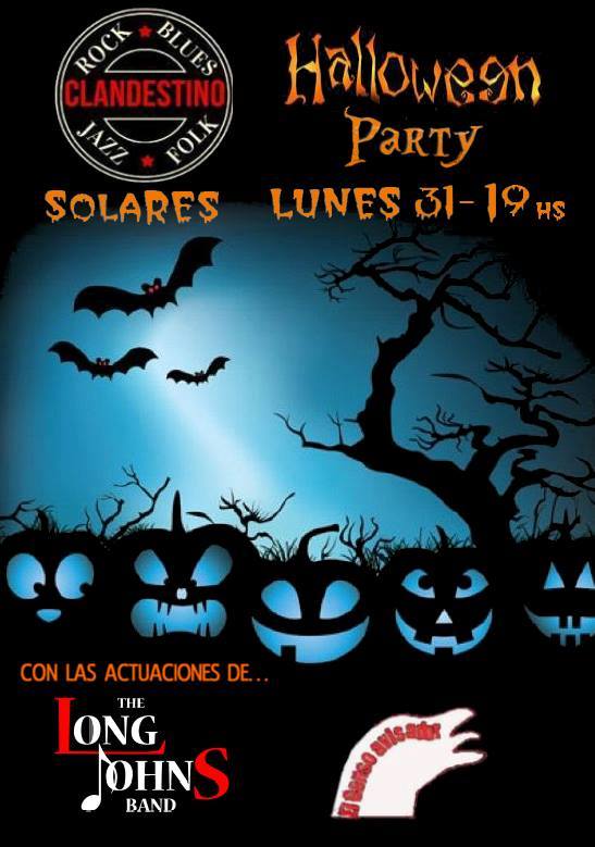 Fiesta de Halloween y conciertos en Clandestino Rock de Solares