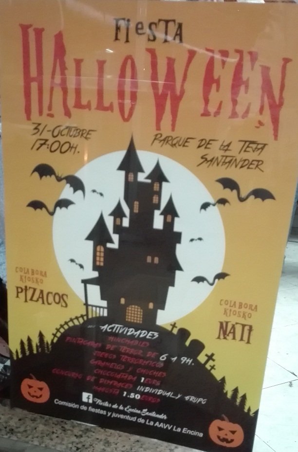 Fiestas de Halloween en el parque de la Teja de Santander