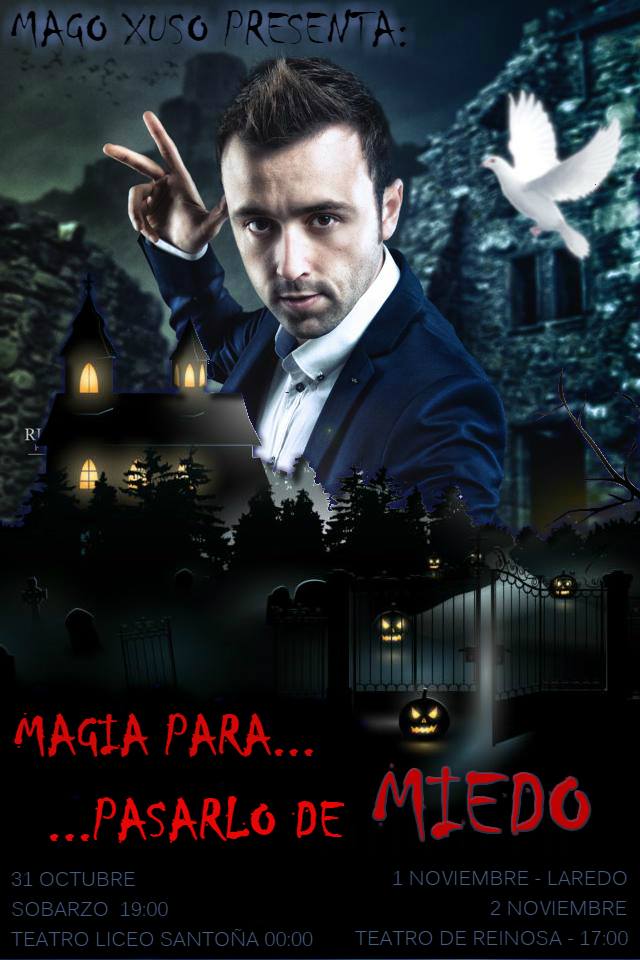 Magia de Halloween con el Mago Xuso en Sobarzo,Santoña y Laredo