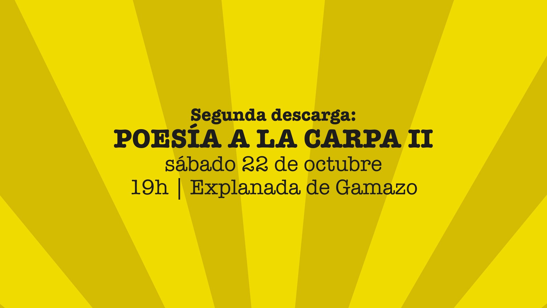 Poesía a la carpa II en Santander