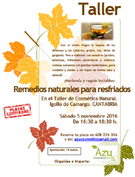 Taller de Cosmética Natural en Igollo de Camargo