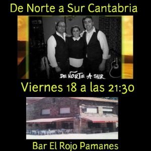 Concierto de De Norte a Sur en el bar El Rojo de Pámanes