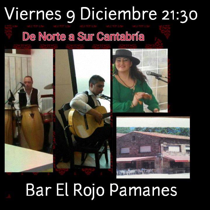 Concierto de De Norte a Sur en el bar El Rojo de Pámanes