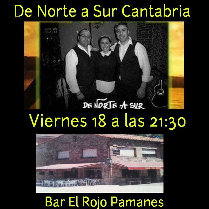 Concierto de De Norte a Sur en el bar El Rojo de Pámanes