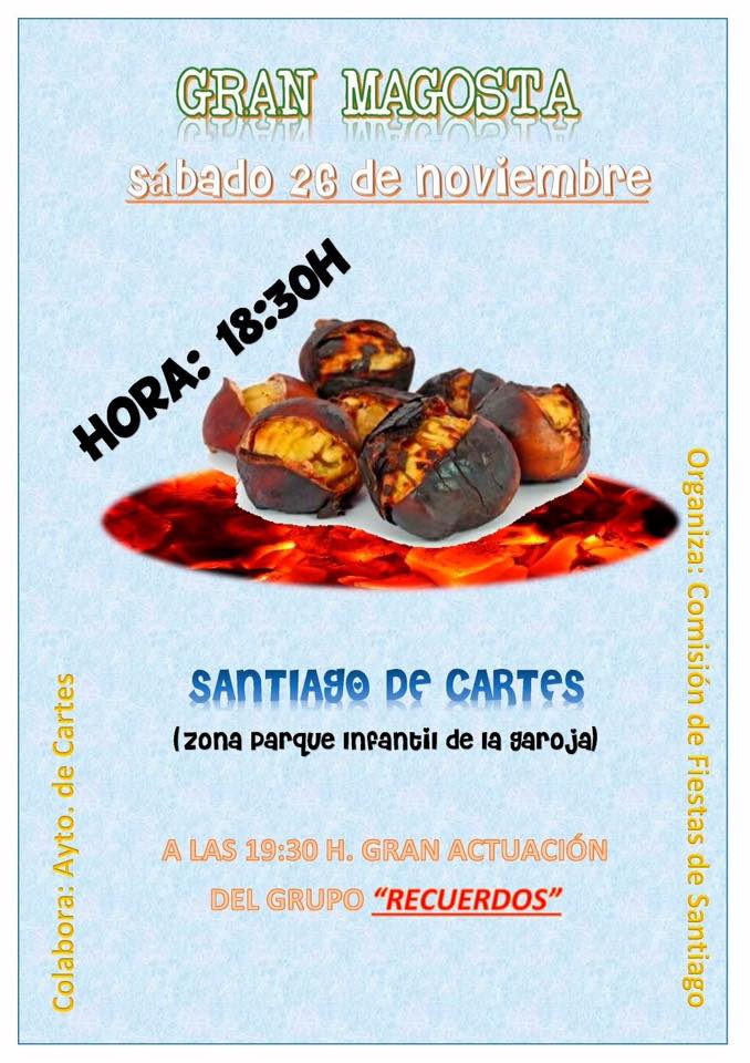 Fiesta,magosta y concierto en Santiago de Cartes 2016