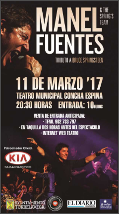 Concierto de Manel Fuentes & The Spring’s Team Band en Torrelavega