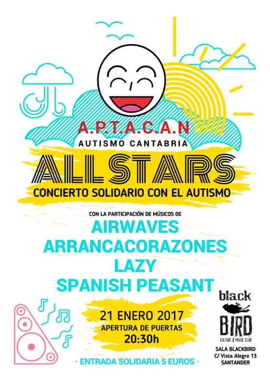 Concierto solidario con el autismo en el Black Bird de Santander