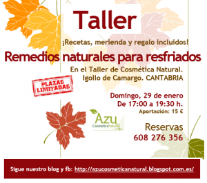 Taller Remedios Naturales para resfriados en Igollo de Camargo
